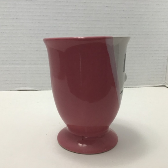 VTG Gryphon Ware Two Tone 3D Ceramic Cup Mug Morning Happy Smile Pink - Picture 3 of 8